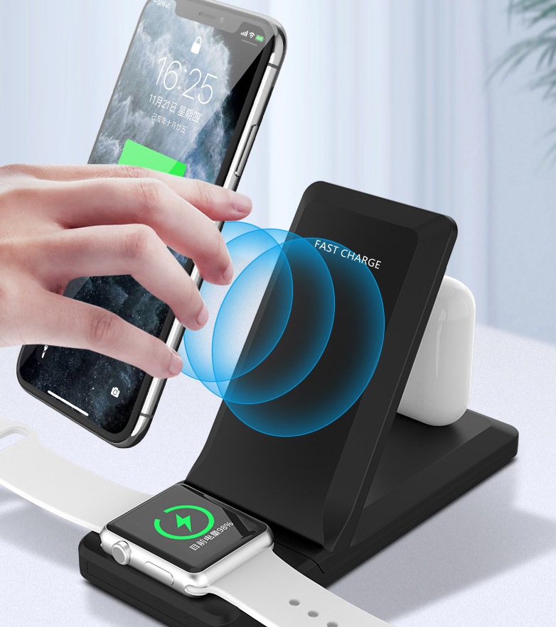 Folding 3-in-1 Multifunctional Wireless Charger