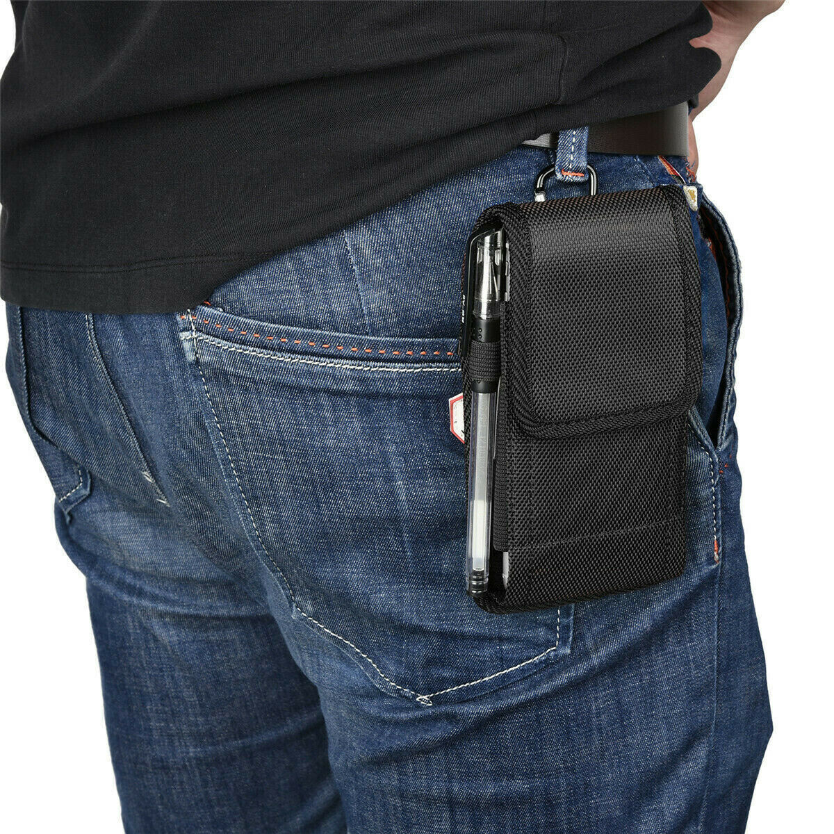 Universal Vertical Cell Phone Holster Pouch Belt Case Cover Sleeve Carrying Case