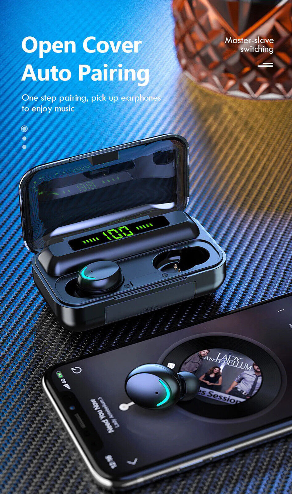 Bluetooth 5.0 Earbuds For Android iPhone Wireless Earphone