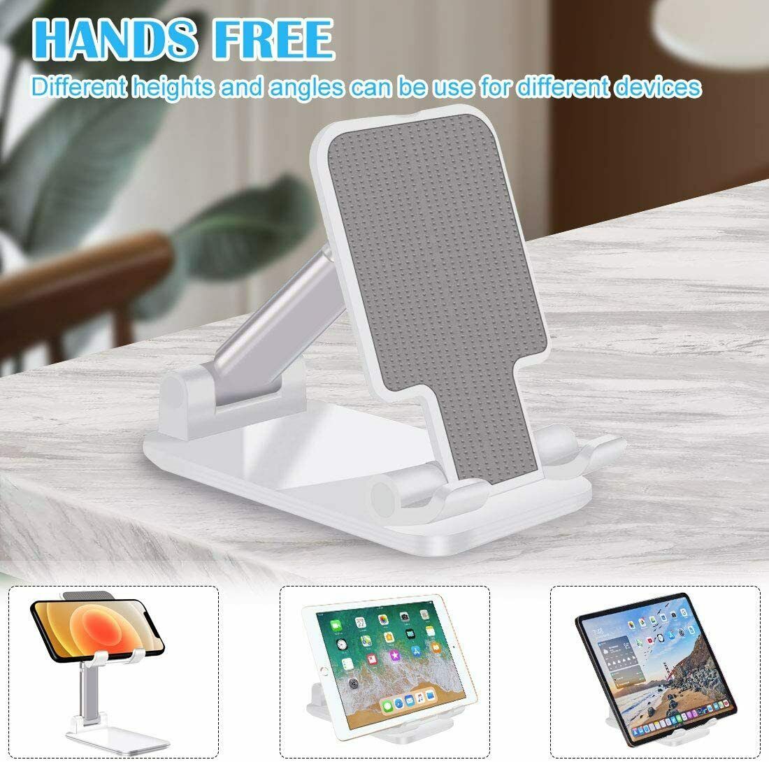 Cell Phone Stand Desktop Holder Tablet Stand Mount Mobile Phone Desktop Tablet Holder Table Cell Foldable Extend Support Desk Mobile Phone Holder Stand