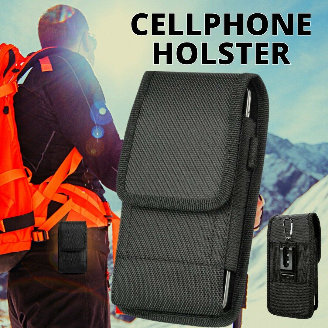 Universal Vertical Cell Phone Holster Pouch Belt Case Cover Sleeve Carrying Case