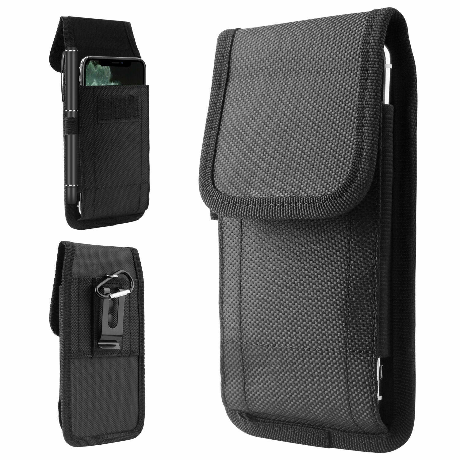 Universal Vertical Cell Phone Holster Pouch Belt Case Cover Sleeve Carrying Case