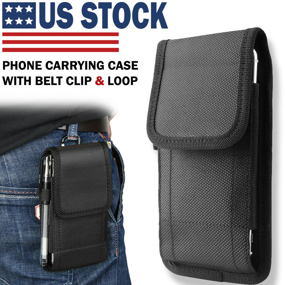 Universal Vertical Cell Phone Holster Pouch Belt Case Cover Sleeve Carrying Case