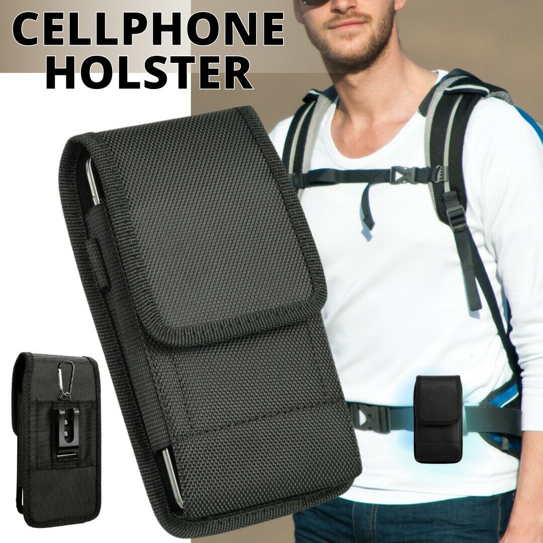 Universal Vertical Cell Phone Holster Pouch Belt Case Cover Sleeve Carrying Case